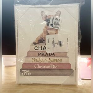 Designer Brand Canvas Art with Dog